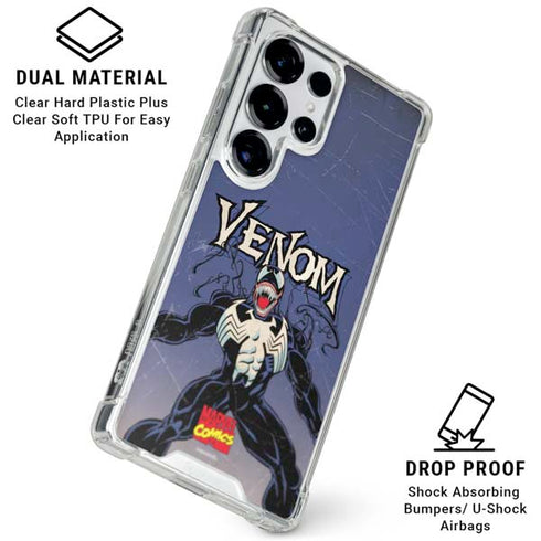 Marvel Classic Comics Venom Galaxy S25 Ultra Clear Case